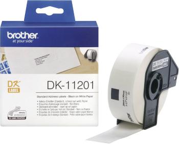 Brother DK-11201 etikety v roli 90 x 29 mm papier  biela 400 ks permanentné DK11201 adresná nálepky
