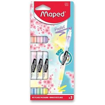 MAPED Fluo Peps Duo Pastel, 3 farby (734128)