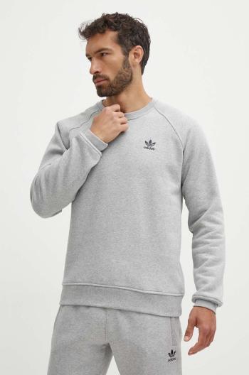 Mikina adidas Originals pánska, šedá farba, melanžová, IY4937