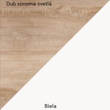 WIP Skriňa RIO 01 Farba: Dub sonoma svetlá / biela , ľavá