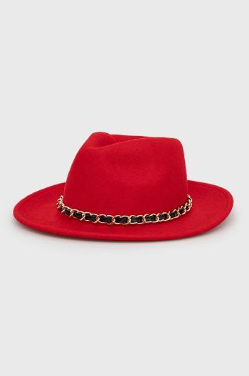 Vlnený klobúk Aldo Wesley , červená farba, vlnený