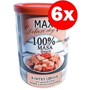 MAX deluxe kocky chudej svaloviny 400 g, 6 ks (8594025081677)