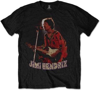 Jimi Hendrix Tričko Orange Kaftan Black XL