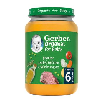 GERBER Organic zelenina s teľacím mäsom 190 g