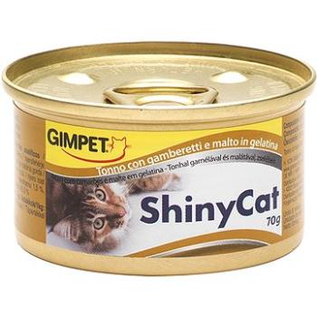 GimCat Shiny Cat tuniak, kreveta, maltóza 70 g (4002064413259)