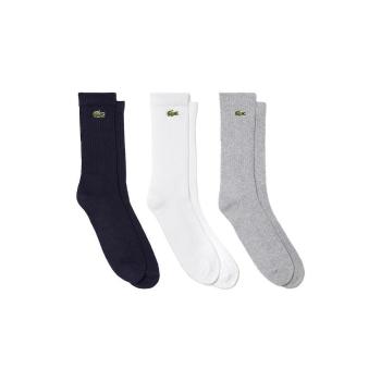 Lacoste  Sport 3 Pack High Cut Socks Grey/White/Navy  Ponožky Viacfarebná