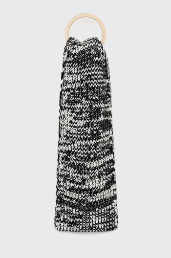 Šál Michael Kors dámsky, čierna farba, vzorovaný