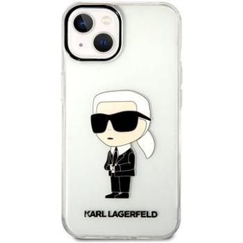 Karl Lagerfeld IML Ikonik NFT Zadný Kryt pre iPhone 14 Transparent (KLHCP14SHNIKTCT)