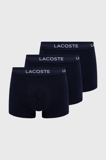 Boxerky Lacoste 3-pak pánske, tmavomodrá farba