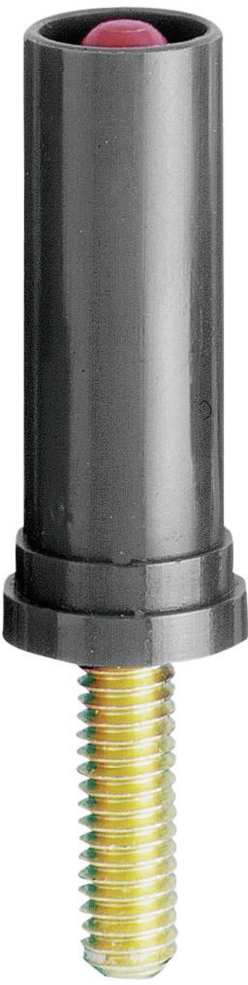Stäubli SA400-VI skrutkový adaptér závitový svorník M4 - zástrčka 4 mm čierna 1 ks