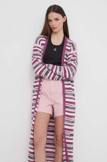 Kardigán Pepe Jeans GIOVANNA CARDIGAN dámsky, ružová farba, tenký, PL702138