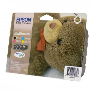 EPSON T0615 (C13T06154010) - originálna cartridge, čierna + farebná, 4x8ml