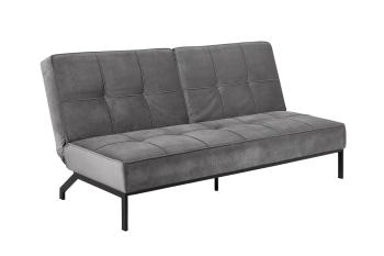 Dkton Dizajnová rozkladacia sedačka Amadeo, 198 cm, tmavosivá