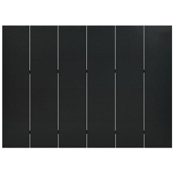 Shumee 6-dielny čierny 240 × 180 cm oceľ, 335904