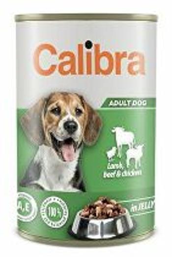 Calibra Dog konz.jahňacie+hovädzie+kurča v želé 1240g NEW + Množstevná zľava