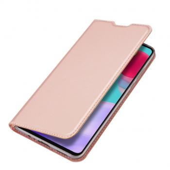 DUX DUCIS Skin Pro knižkové kožené puzdro na Samsung Galaxy A52 5G / A52 4G, ružové