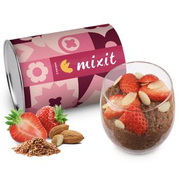 MIXIT Fitness chia puding proteín a jahoda 400 g