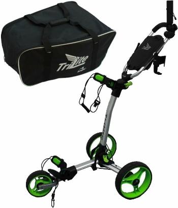 Axglo TriLite SET Grey/Green Manuálny golfový vozík