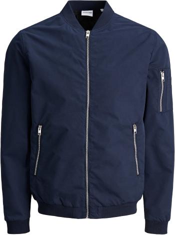 Jack&Jones PLUS Pánska bunda JJERUSH 12173990 Navy Blazer 4XL