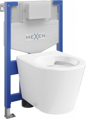 MEXEN/S - WC predstenová inštalačná sada Fenix XS-F s misou WC Rico, biela 6803372XX00