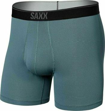 SAXX Quest Quick Dry Mesh Boxer Brief Storm Blue 2XL