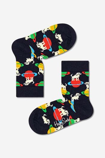 Detské ponožky Happy Socks Planet Dog čierna farba,  KLAI01-6500