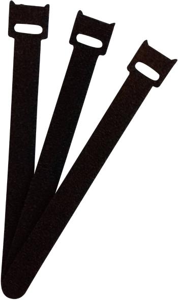 FASTECH® ETK-3-150-9999 káblový manažér na suchý zips na spojovanie háčiková a flaušová časť (d x š) 150 mm x 13 mm čier