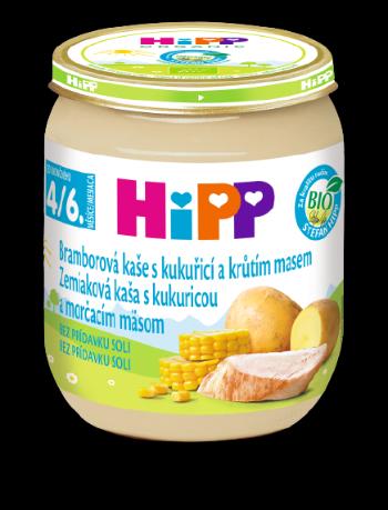 HiPP BIO Zemiaková kaša s kukuricou a morčacím mäsom, 1 x 125 g