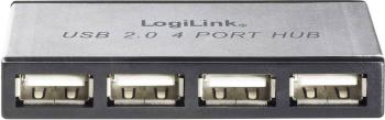 LogiLink  4 porty USB 2.0 hub  strieborná