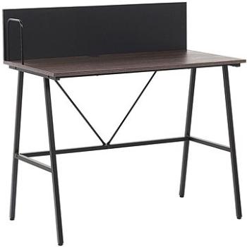 Stôl tmavé drevo 100 × 50 cm HASTINGS, 207355 (beliani_207355)