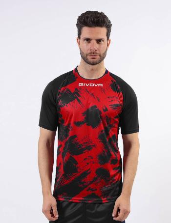 SHIRT ART INTERLOCK M/C ROSSO/NERO Tg. S