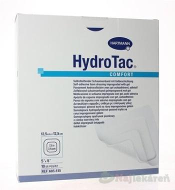 HydroTac Comfort krytie impregnované gélom, samolepiace (12,5x12,5cm) 10ks