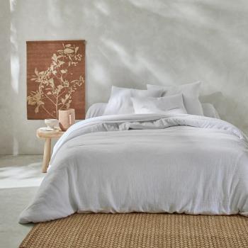 Blancheporte Jednofarebné posteľná bielizeň z bavlnenej gázoviny biela klasická plachta 240x310cm