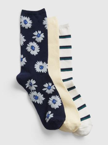GAP Ponožky 3 páry Modrá Biela