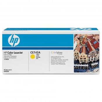 HP originál toner CE742A, yellow, 7300str., HP 307A, HP Color LaserJet CP5225, O