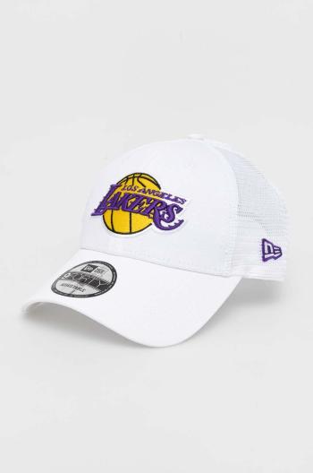 Šiltovka New Era biela farba, s nášivkou, LOS ANGELES LAKERS