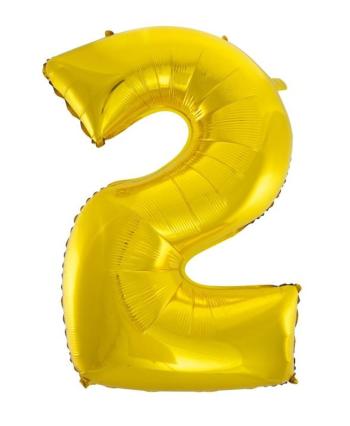 Balóniky s číslicami zlaté - Zlaté 115 cm - 2 - BALONČ