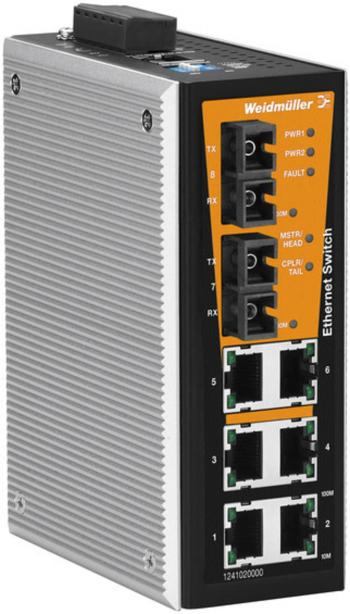 Weidmüller IE-SW-VL08MT-6TX-2SC priemyselný ethernetový switch  10 / 100 MBit/s