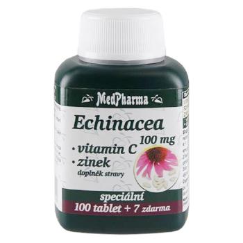 MEDPHARMA Echinacea 100 mg + vitamín C + zinok 107 tabliet