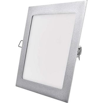 EMOS LED panel 225 × 225, štvorcový vstavaný strieborný, 18 W neutrálna biela (1540221870)