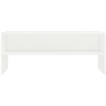 TV stolík biely, 100 x 40 x 40 cm, drevotrieska, 800045