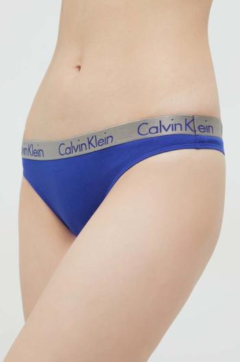 Tangá Calvin Klein Underwear tmavomodrá farba,
