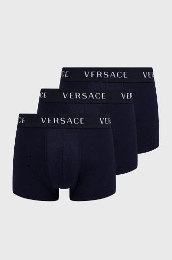 Boxerky Versace (3-pak) pánske, tmavomodrá farba