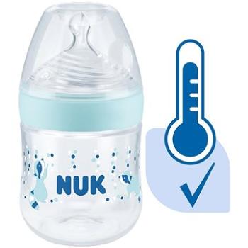 NUK Nature Sense dojčenská fľaša s kontrolou teploty 150 ml tyrkys