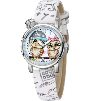 OEM Detské Hodinky Owl  KP11300 biela