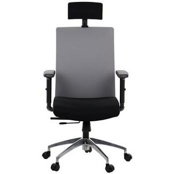 Otočná stolička s predĺženým sedákom RIVERTON F/H/AL, rôzne farby, čiernosivá (Stema_5903917400039)