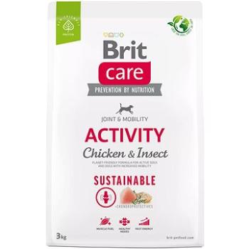 Brit Care Dog Sustainable s kuracím a hmyzom Activity 3 kg (8595602559237)