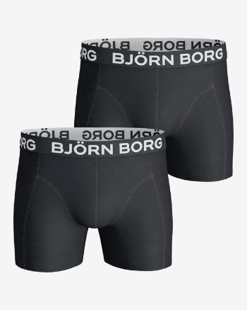 Björn Borg Noos Solids Boxerky 2 ks Čierna