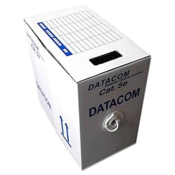 Datacom FTP lanko CAT5E LSOH 305 m box sivý (12101)