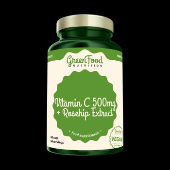 GreenFood Nutrition vit C 500mg +Rosehip 60cps